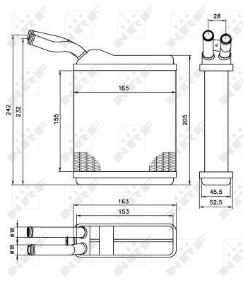 Radiador de calefacción NRF B.V. ref. 52134