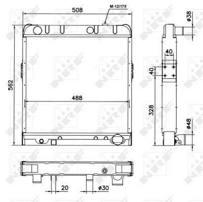 Radiateur moteur (Radiateur de refroidissement) NRF B.V. 52141