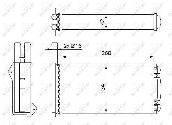 Radiador de calefacción NRF B.V. ref. 52220