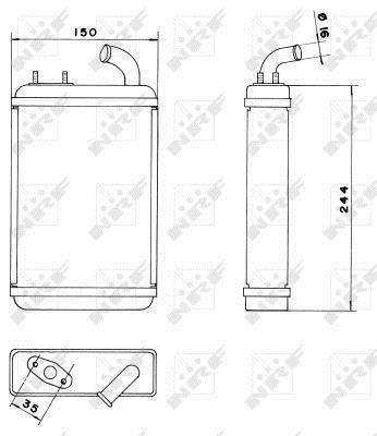 Radiador de calefacción NRF B.V. ref. 52227