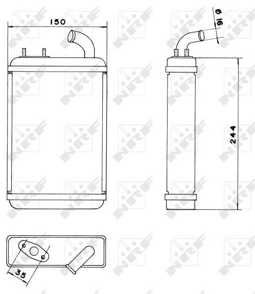 Radiador de calefacción NRF B.V. ref. 52227