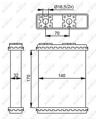 Radiador de calefacción NRF B.V. ref. 52230