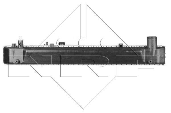 Radiador, refrigeración del motor NRF B.V. ref. 52231