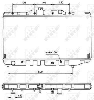 Radiateur moteur (Radiateur de refroidissement) NRF B.V. 526711