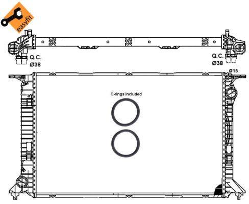 Radiateur moteur (Radiateur de refroidissement) NRF B.V. 53064