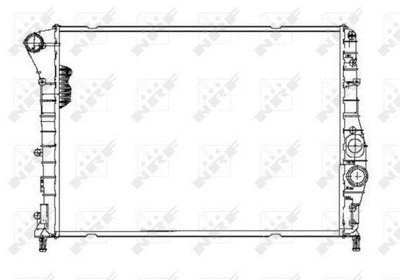 Radiador, refrigeración del motor NRF B.V. ref. 53203