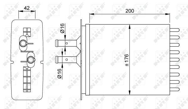 Radiador de calefacción NRF B.V. ref. 53205