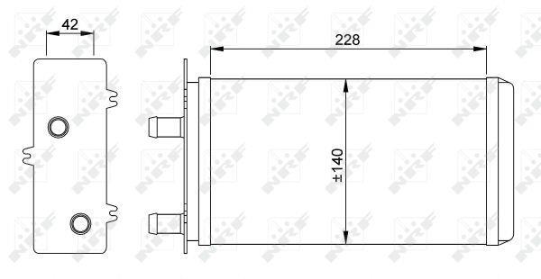 Radiador de calefacción NRF B.V. ref. 53214