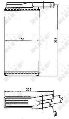 Radiador de calefacción NRF B.V. ref. 53220