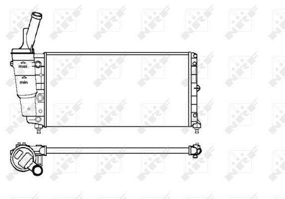 Radiador, refrigeración del motor NRF B.V. ref. 53226