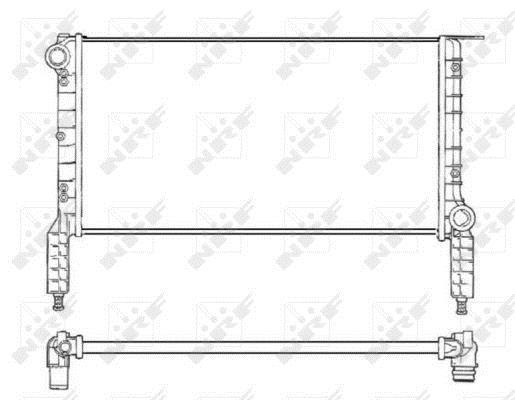 Radiador, refrigeración del motor NRF B.V. ref. 53232