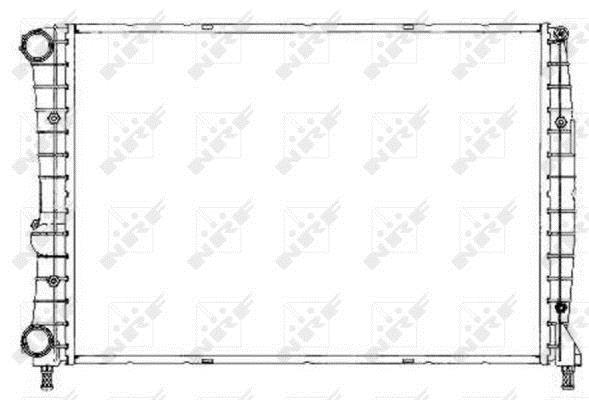 Radiador, refrigeración del motor NRF B.V. ref. 53239