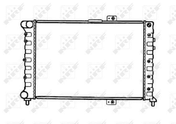 Radiateur moteur (Radiateur de refroidissement) NRF B.V. 53241