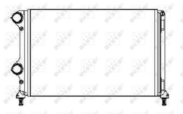 Radiador, refrigeración del motor NRF B.V. ref. 53245
