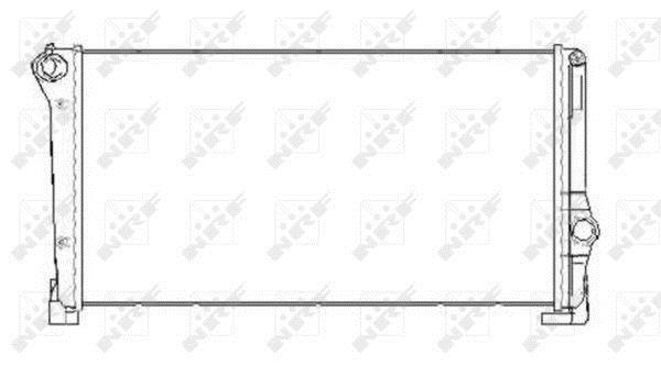 Radiador, refrigeración del motor NRF B.V. ref. 53248