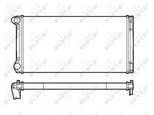Radiador, refrigeración del motor NRF B.V. ref. 53249