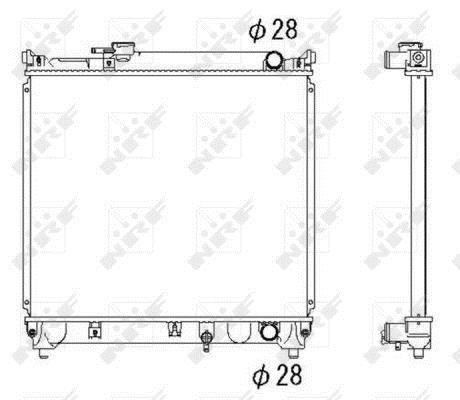 Radiador motor NRF B.V. 53279
