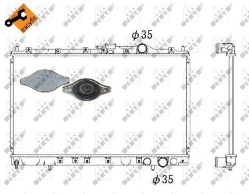 Radiateur moteur (Radiateur de refroidissement) NRF B.V. 53303
