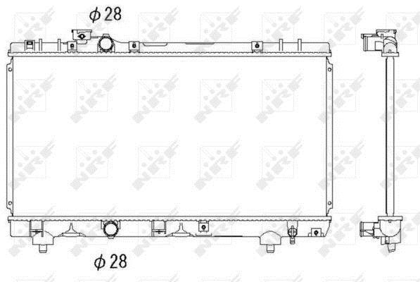 Radiateur moteur (Radiateur de refroidissement) NRF B.V. 53338