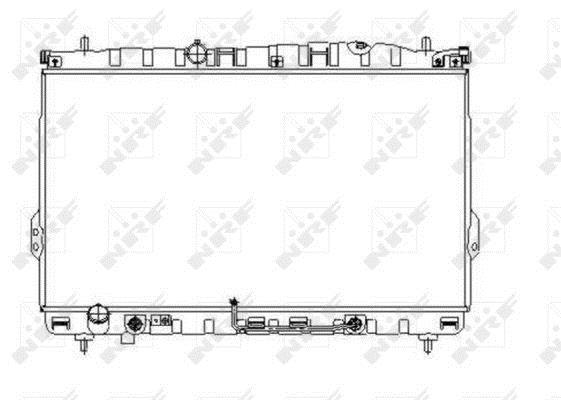 Radiateur moteur (Radiateur de refroidissement) NRF B.V. 53354