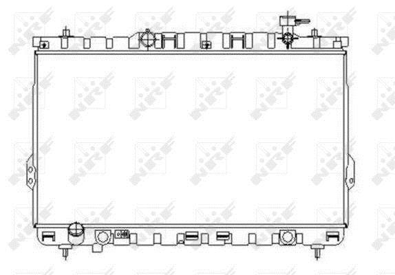 Radiateur moteur (Radiateur de refroidissement) NRF B.V. 53357