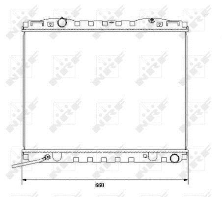 Radiador motor NRF B.V. 53365