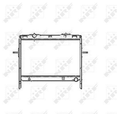 Radiateur moteur (Radiateur de refroidissement) NRF B.V. 53370