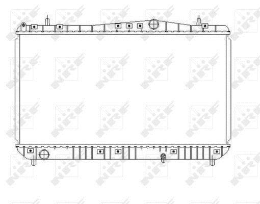 Radiador, refrigeración del motor NRF B.V. ref. 53384