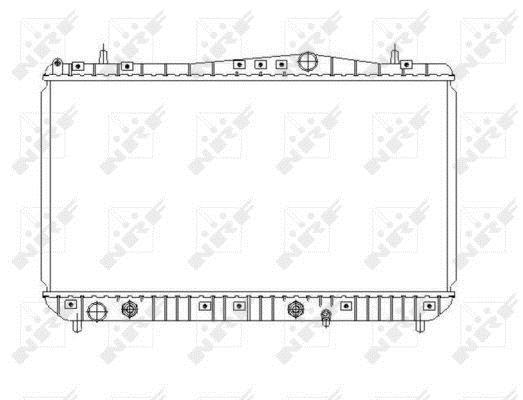 Radiador, refrigeración del motor NRF B.V. ref. 53385