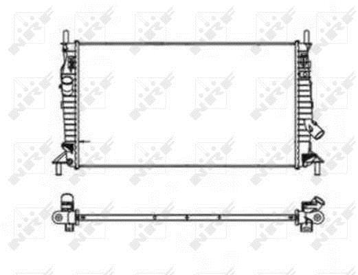 Radiador, refrigeración del motor NRF B.V. ref. 53403