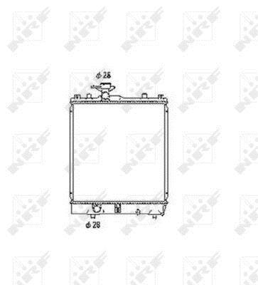 Radiador, refrigeración del motor NRF B.V. ref. 53456