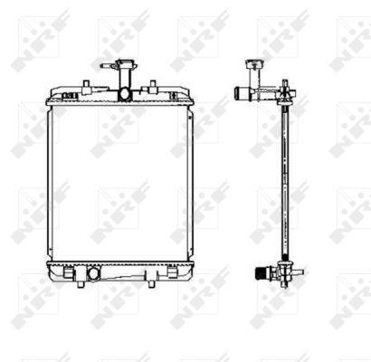 Radiador, refrigeración del motor NRF B.V. ref. 53459