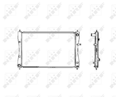 Radiateur moteur (Radiateur de refroidissement) NRF B.V. ref. 53463