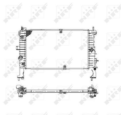 Radiador, refrigeración del motor NRF B.V. ref. 53475
