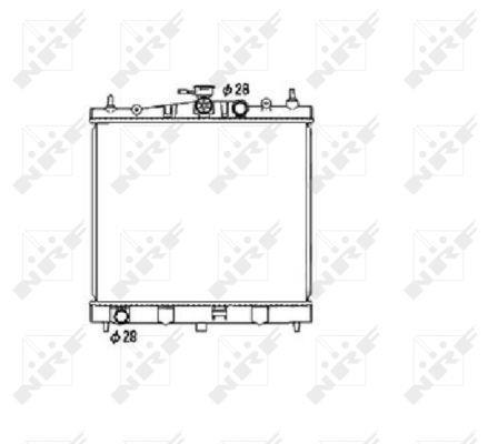 Radiateur moteur (Radiateur de refroidissement) NRF B.V. 53476