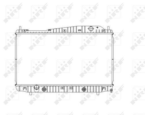 Radiateur moteur (Radiateur de refroidissement) NRF B.V. 53482