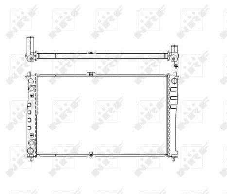 Radiador, refrigeración del motor NRF B.V. ref. 53484