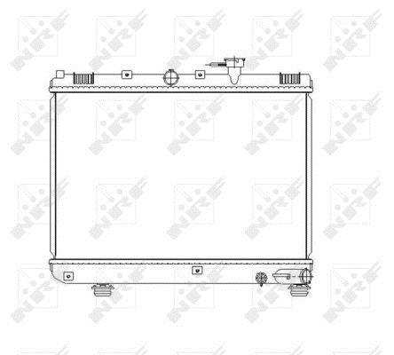 Radiador, refrigeración del motor NRF B.V. ref. 53486