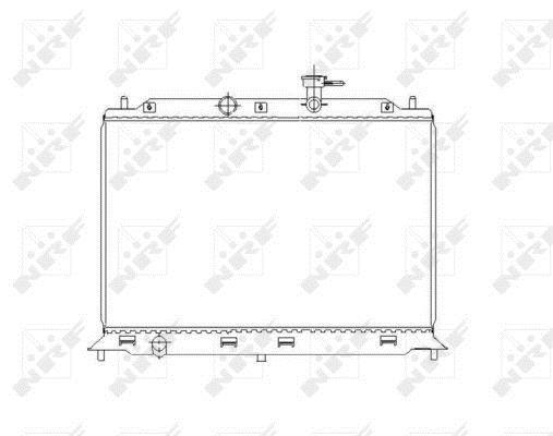 Radiador, refrigeración del motor NRF B.V. ref. 53491