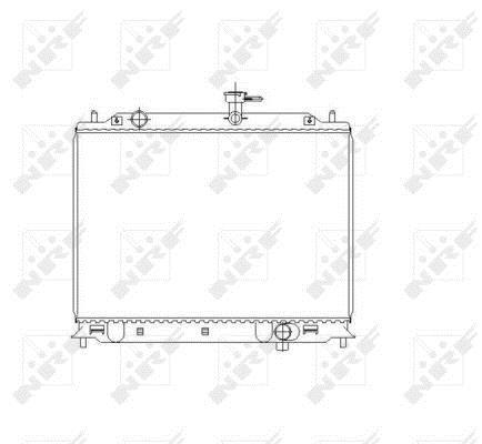 Radiador, refrigeración del motor NRF B.V. ref. 53492
