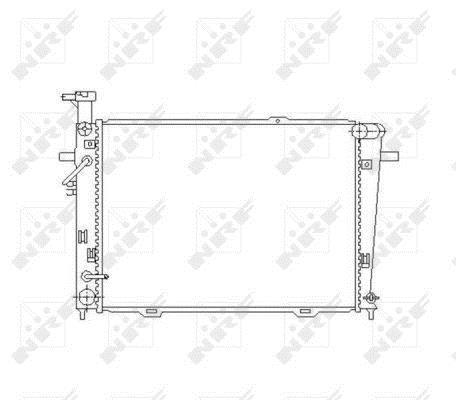 Radiateur moteur (Radiateur de refroidissement) NRF B.V. 53496