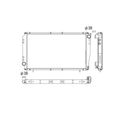 Radiateur moteur (Radiateur de refroidissement) NRF B.V. 53528