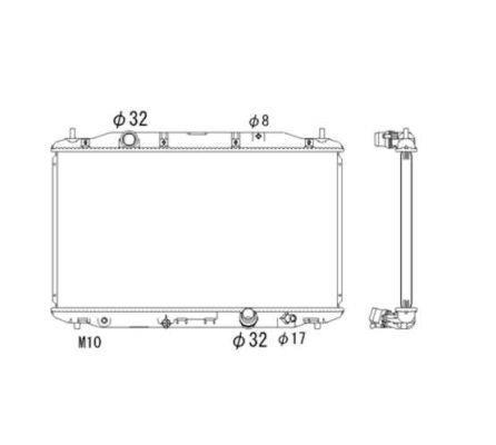 Radiateur moteur (Radiateur de refroidissement) NRF B.V. 53530