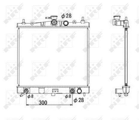 Radiateur moteur (Radiateur de refroidissement) NRF B.V. 53535