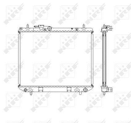 Radiateur moteur (Radiateur de refroidissement) NRF B.V. 53536