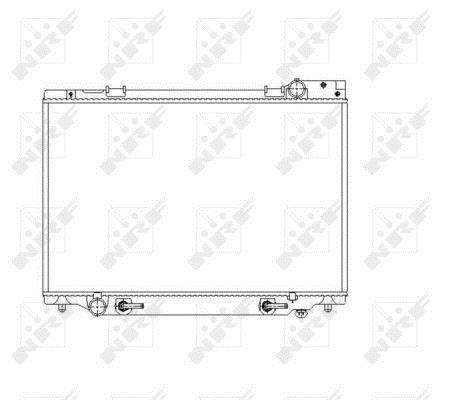 Radiateur moteur (Radiateur de refroidissement) NRF B.V. 53539