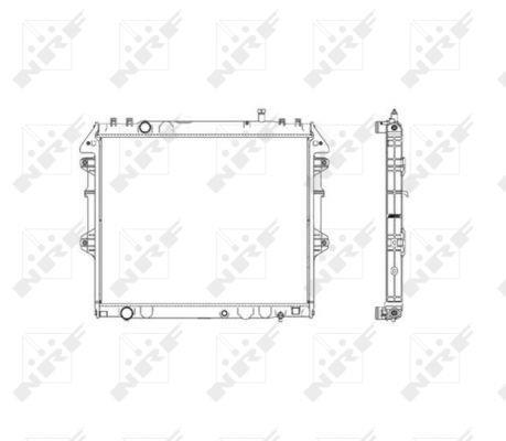 Radiador, refrigeración del motor NRF B.V. ref. 53541
