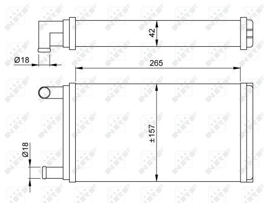 Radiador de calefacción NRF B.V. ref. 53555