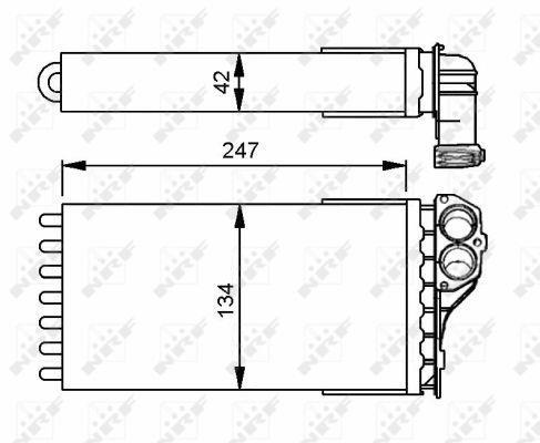 Radiador de calefacción NRF B.V. ref. 53557