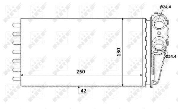 Radiador de calefacción NRF B.V. ref. 53560